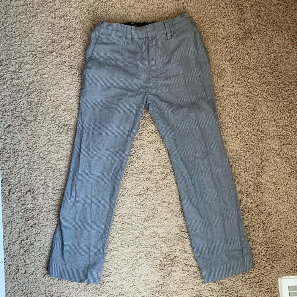 Jcrew crewcuts grey plaid pants size 6